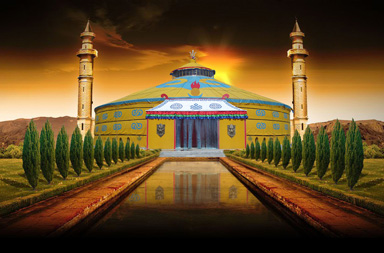 蒙古包网站设计,帐篷网站建设制作